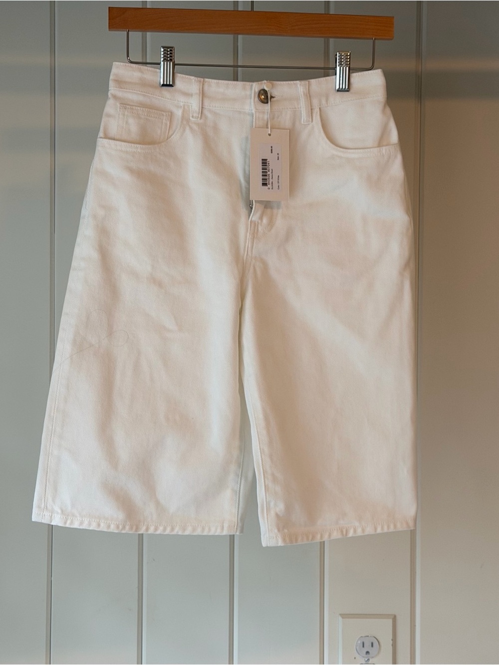White Women's Bermuda Shorts
